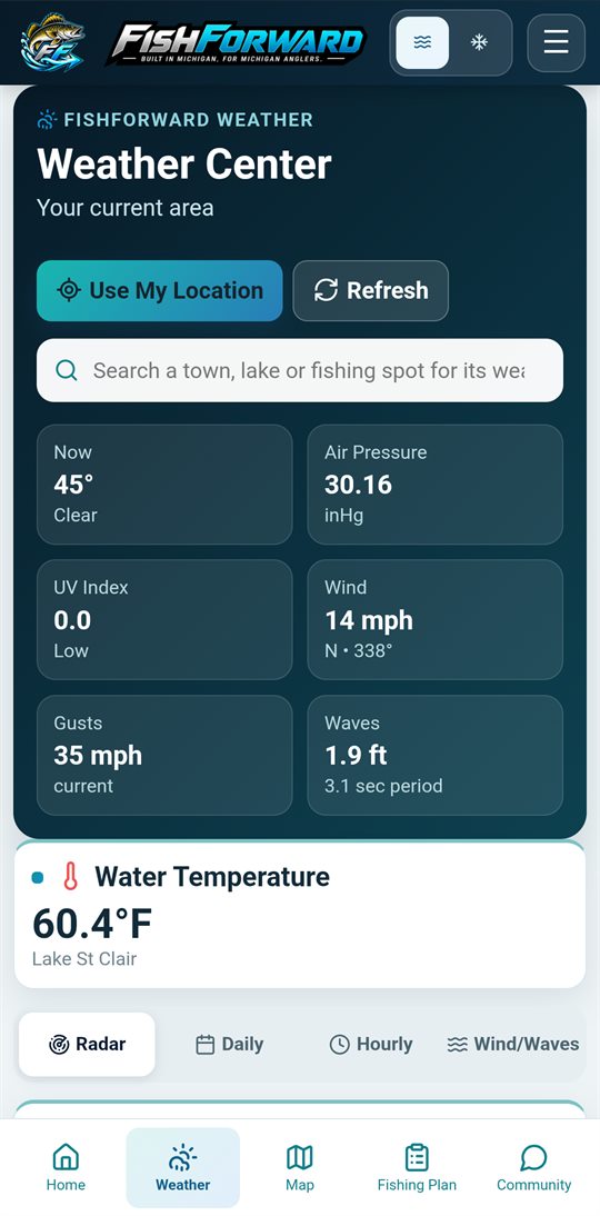 FishForward Weather Center